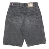 PACO Mens Black Denim Casual Shorts M W30 Cotton Blend Comfortable Style