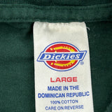 Dickies T-Shirt - Large Green Cotton