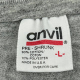 Made In USA Single Stitch USc Aiken Anvil College T-Shirt - Large Grey Cotton Blend