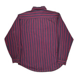 Tommy Hilfiger Striped Shirt - Large Red Cotton