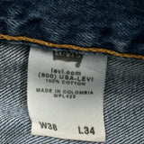 501 Levis Jeans - 38W 34L Blue Cotton