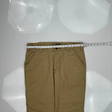 Relaxed Fit Carhartt Carpenter Pants - 38W 30L Khaki Cotton