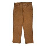 Carhartt Double Knee Carpenter Trousers - 36W 32L Brown Cotton