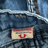 True Religion Denim Shorts - 32W 12L Blue Denim