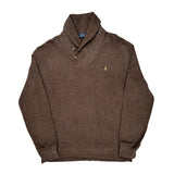 Polo By Ralph Lauren Sweater - Large Brown Wool