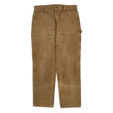 Carhartt Double Knee Carpenter Trousers - 36W 32L Brown Cotton