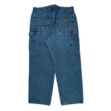 Carhartt Carpenter Pants - 34W 28L Blue Cotton