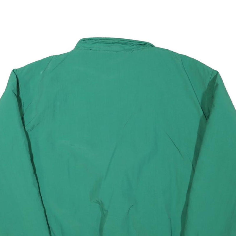 JB BK Mens Green Polyester Blend Zip Jacket XL Plain Casual Outerwear