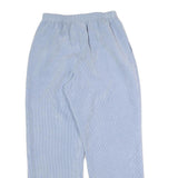 ALFRED DUNNER Womens Cotton Blend Light Blue Regular Fit Straight Trousers W25