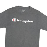 CHAMPION Mens Grey Graphic T-Shirt M Short Sleeve Crew Neck Classic Cotton