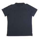 CARHARTT Mens Navy Blue Short Sleeve Plain XL Cotton Polo Shirt Workwear