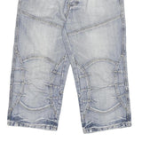 EIGHT2NINE Mens Cotton Blend Blue Casual Denim Shorts M W32 Three Quarter Length