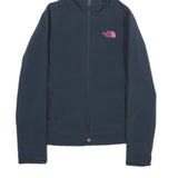 THE NORTH FACE Womens Navy & Pink Hoodie Zip Jacket S Polyester Blend Outdoor