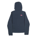 THE NORTH FACE Womens Navy & Pink Hoodie Zip Jacket S Polyester Blend Outdoor