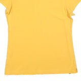 NIKE Womens Yellow Polo Shirt XL Cotton Blend Short Sleeve Plain Casual Summer