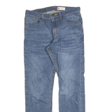 WRANGLER Mens Regular Fit Straight Leg Denim Blue Jeans Cotton Zip W30 L30