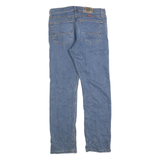 WRANGLER Mens Regular Fit Straight Leg Denim Blue Jeans Cotton Zip W30 L30