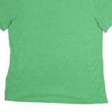 TOMMY HILFIGER Mens Green Polo Shirt L Cotton Short Sleeve Plain Classic