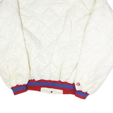 HARWOOD CLASSICS Mens White Kings Quilted Button Jacket 2XL Polyester Blend