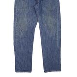 LEVI'S 501 Mens Jeans Blue Regular Straight Denim Medium W32 L28 Classic Button