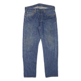 LEVI'S 501 Mens Jeans Blue Regular Straight Denim Medium W32 L28 Classic Button
