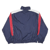 FILA Mens Blue & Red & White Colourblock Track Jacket M Polyester Blend