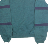 INTROSPECT Mens Blue Sweatshirt Crew Neck L Embroidered Logo Vintage