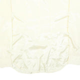 HI-STYLE Mens Cream Satin Shirt L Classic Long Sleeve Button Down Relaxed Fit