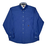 Tommy Hilfiger Shirt - Large Blue Cotton