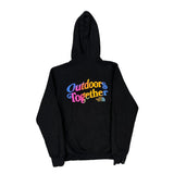 The North Face Graphic Hoodie - Small Black Cotton Blend