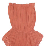 JEN'S PIRATE BOOTY Womens Rust Playsuit Crochet Trim S Summer Casual Festival
