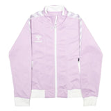 HUMMEL Womens Lilac & White Zip Jacket M Polyester Plain Sports Casual
