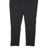 SEVEN7 Womens Black Slim Slim Leg Trousers W34 L28 Zip Cotton Blend Stylish