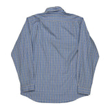 Westerton Italian Broadcloth Polo By Ralph Lauren Checked Shirt - Large Blue Cotton
