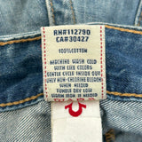 True Religion Denim Shorts - 34W US 8 Blue Cotton