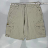 American Eagle Cargo Shorts - 36W 9L Beige Cotton