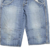 THE CLASSIC Mens Denim Blue Casual Shorts L W36 Cotton Blend Relaxed Fit
