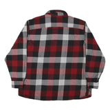 RED HEAD Mens Red & Black Check Shirt 2XL Cotton Blend Long Sleeve Button Up