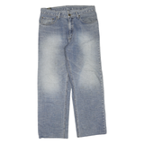 DICKIES Mens Jeans Blue Regular Straight Denim Light W34 L28 Workwear Zip