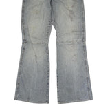 HBT Mens Jeans Blue Regular Bootcut Denim Light W30 L30 Zip Cotton Casual