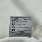 Oneita Single Stitch T-Shirt - XL White Cotton Blend