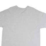 MV SPORT Mens Grey XL Cotton Plain Short Sleeve Crew Neck T-Shirt ISU Logo