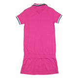 LACOSTE Womens Pink Polo Cotton Blend Short Sleeve Mini Dress S Casual Sport