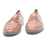 SANTONI Womens Brown Leather Loafers UK 8 Classic Stylish Comfortable