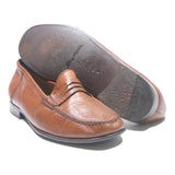 SANTONI Womens Brown Leather Loafers UK 8 Classic Stylish Comfortable