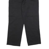 DICKIES Mens Cotton Blend Black Regular Straight Trousers W34 L28 Workwear Zip