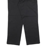 DICKIES Mens Cotton Blend Black Regular Straight Trousers W34 L28 Workwear Zip