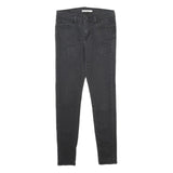 LEVI'S 710 Super Skinny Womens Jeans Black Slim Skinny Denim W29 L30 Zip Cotton