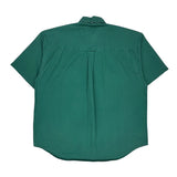 Gant Short Sleeve Shirt - Large Green Cotton
