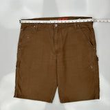 Dickies Carpenter Shorts - 40W 10L Brown Cotton Blend